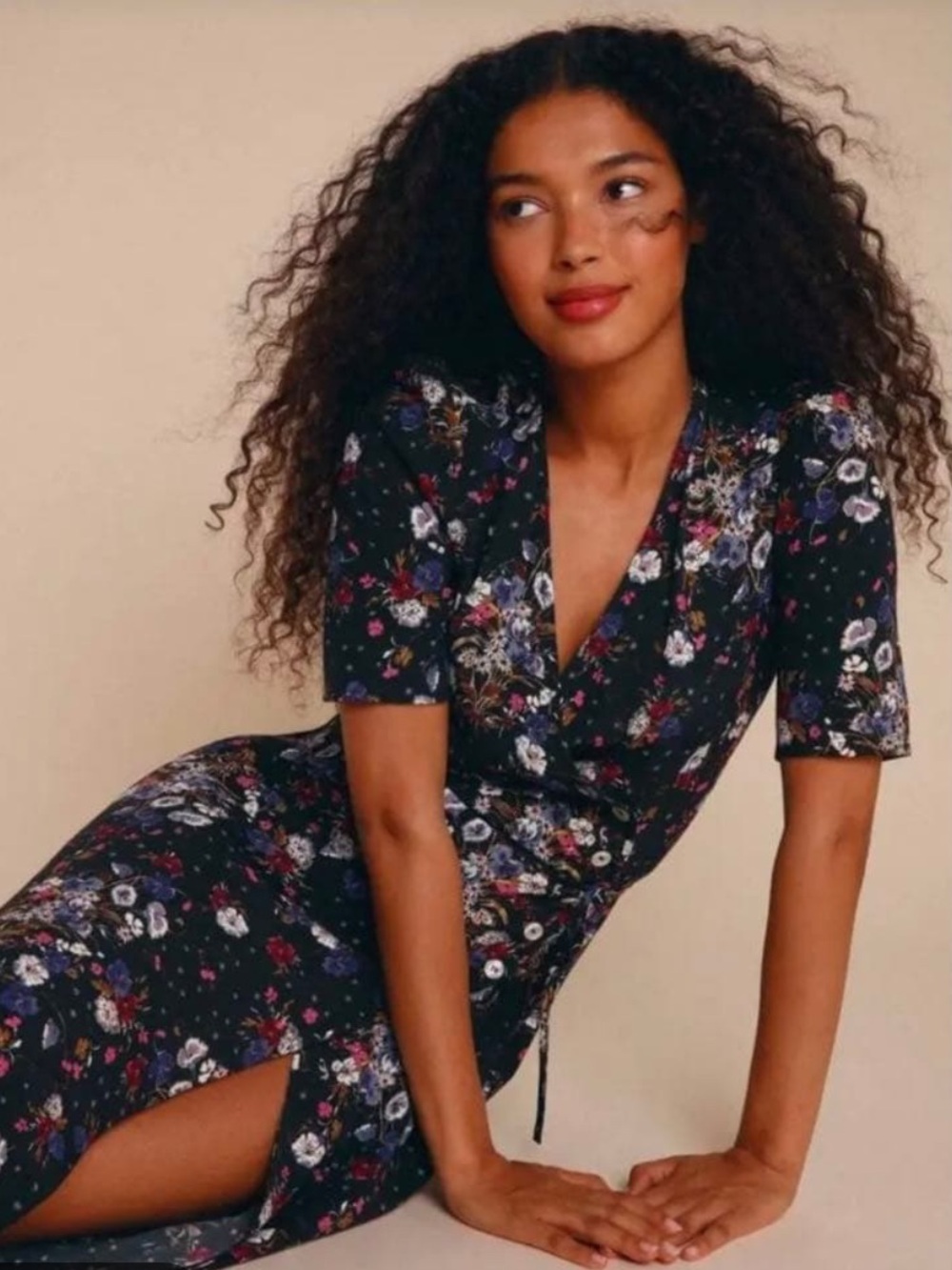 Rouje Gabin floral midi dress